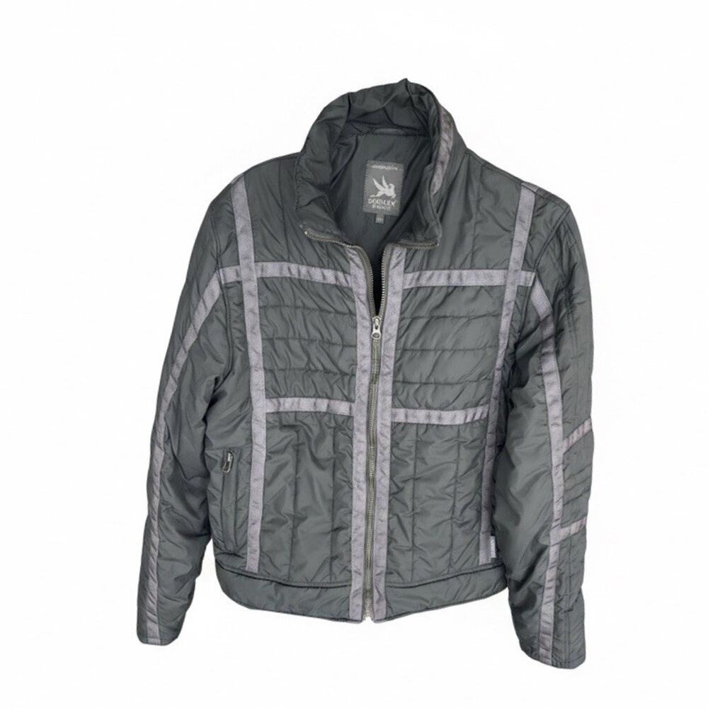 Spiewak and Sons Mens Zip Up Green/Grey Lightweight Quilted Puffer Jacket Large